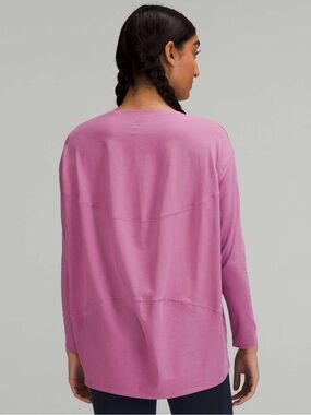 LULULEMON Back in Action Long Sleeve Shirt in Velvet Dust Sz. 10
